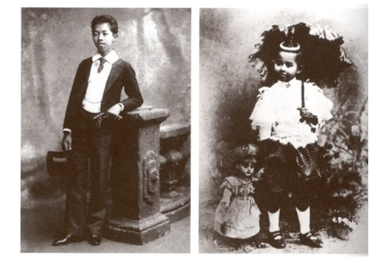 Prince Sommutiwongse (Left) and Princess Siraphon Sophon (Right)