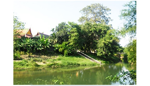 Phetchaburi river, drawn at Tha Chai subdistrict, Phetchaburi province.