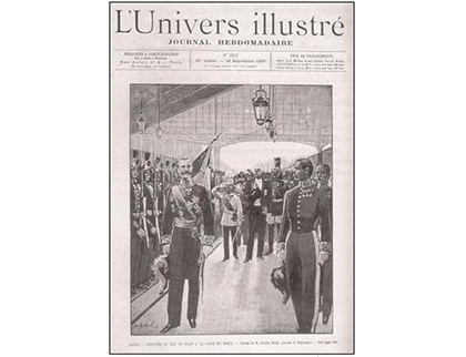 L’Univers ilustre (French newspaper) published the news of King Chulalongkorn’s visit to France.